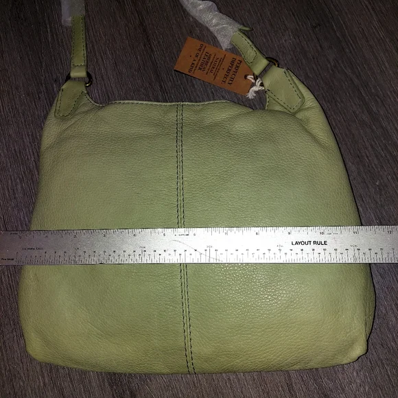 American Leather Company, crossbody, mint color - Picture 2 of 8